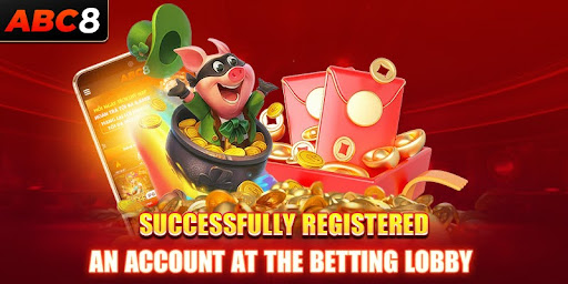 Successfully registered an account at the betting lobby